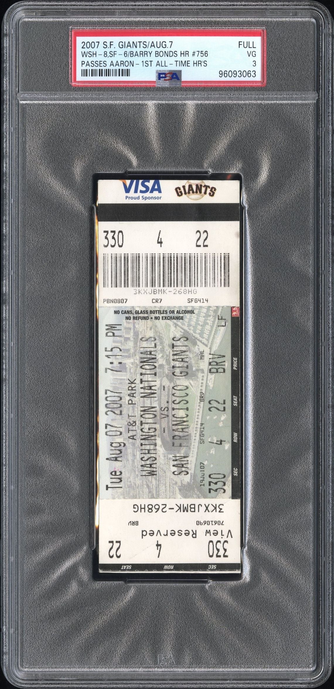 Barry Bonds — Home Run No. 756
