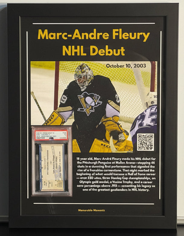 Marc-André Fleury — NHL Debut