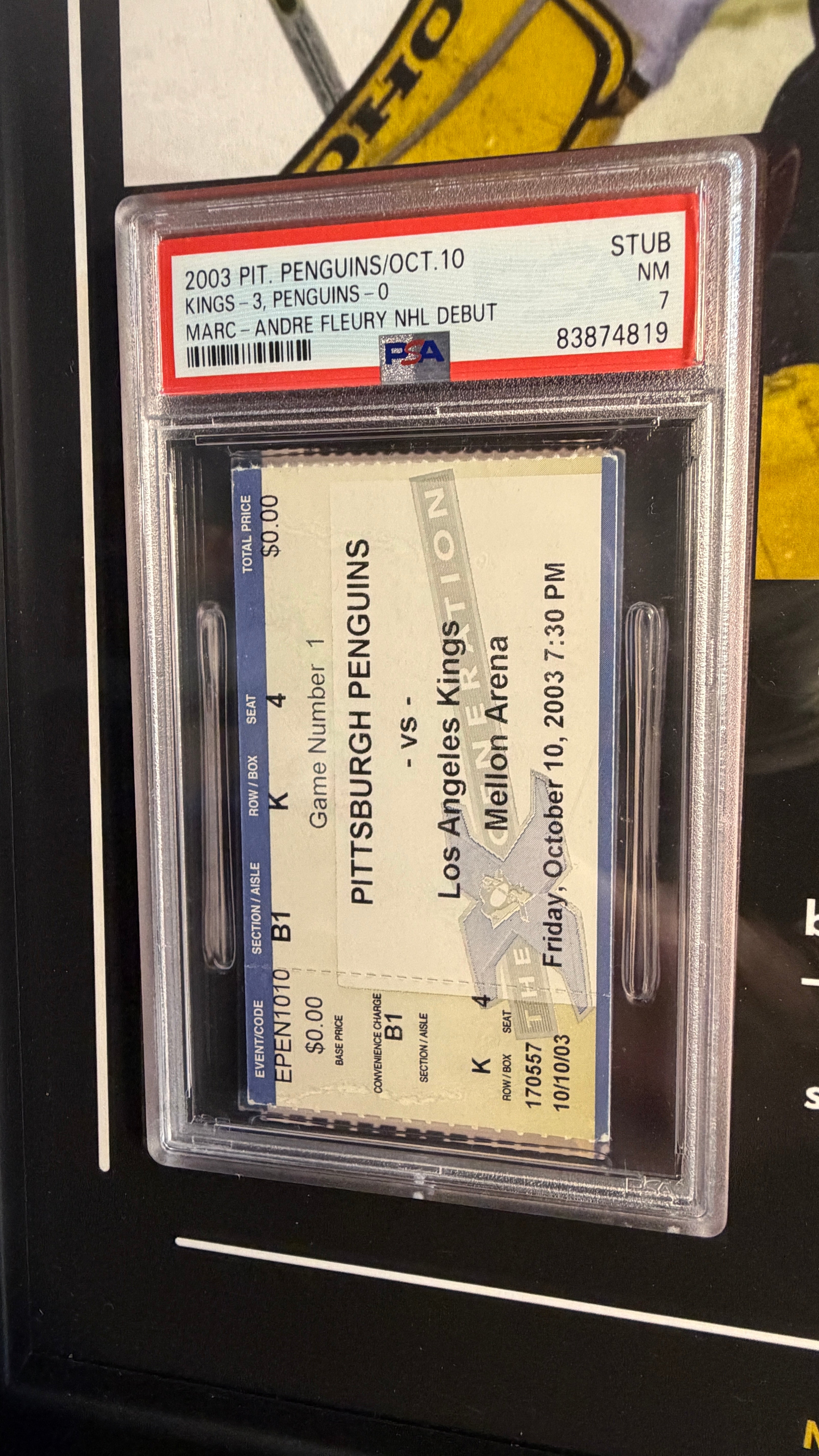 Marc-André Fleury — NHL Debut