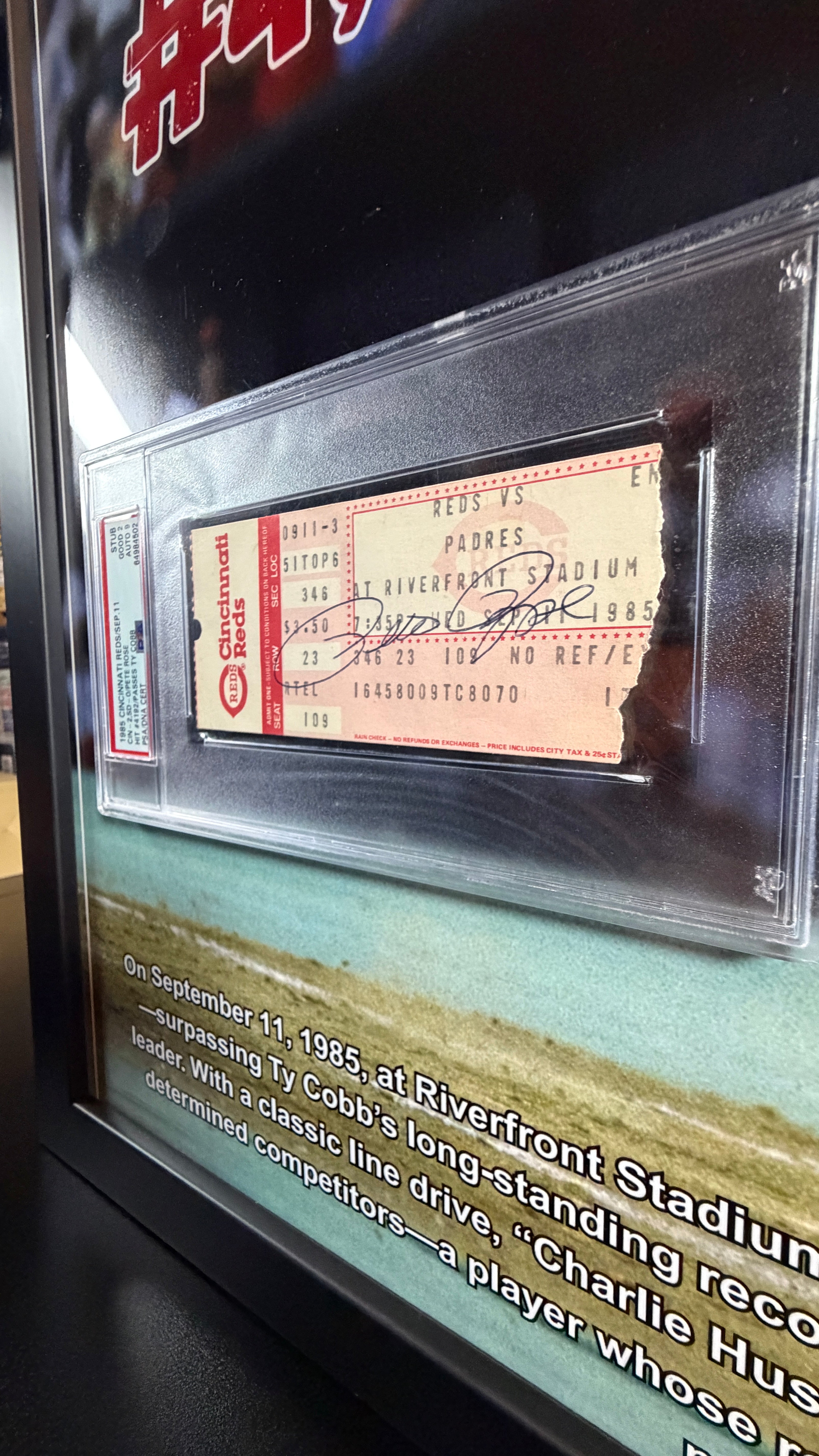 Pete Rose hit #4,192 most all time