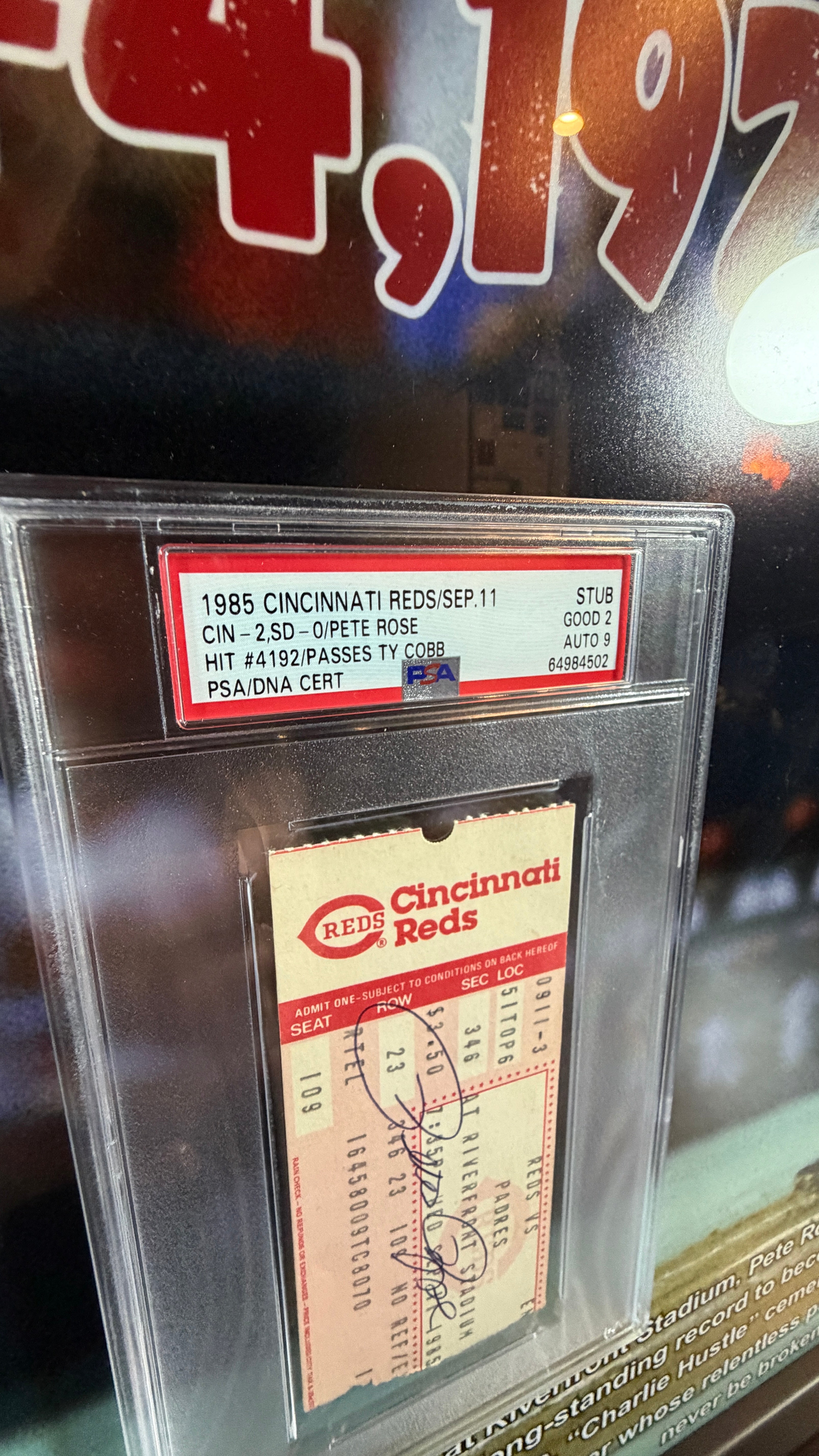 Pete Rose hit #4,192 most all time