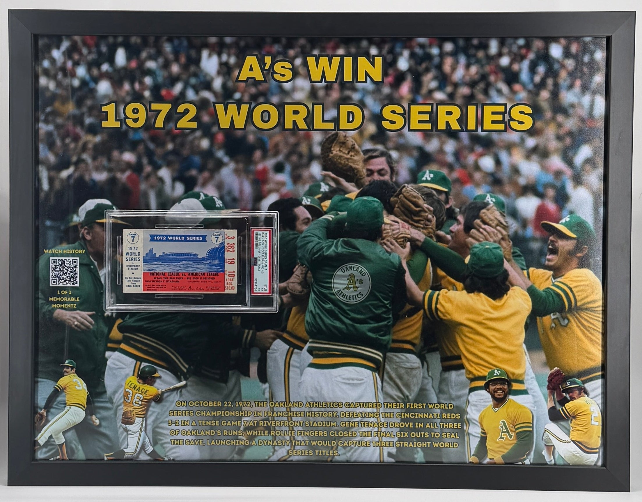 A's First World Series 1972 Champions
