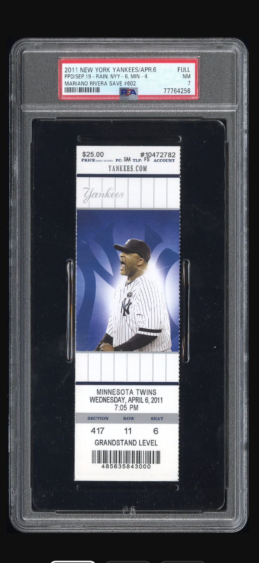 Mariano Rivera — Save No. 602 All Time Saves Leader
