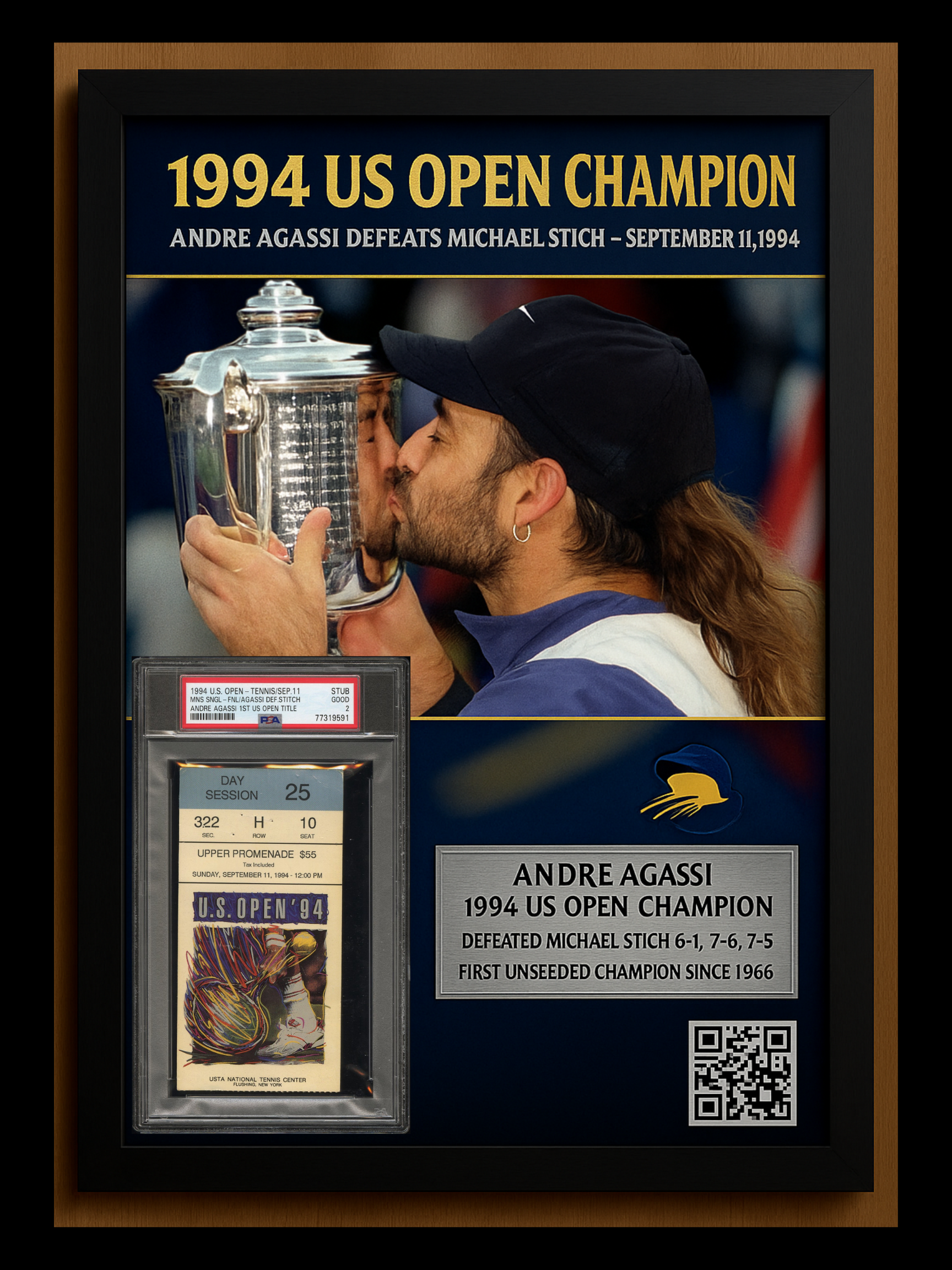 Andre Agassi wins 1994 US Open